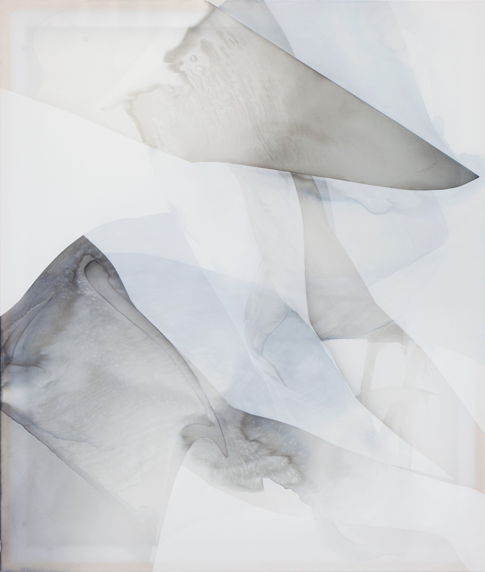 Natascha Schmitten - Aurula I, 2020, ink, oil on nylon, 130 x 110 cm