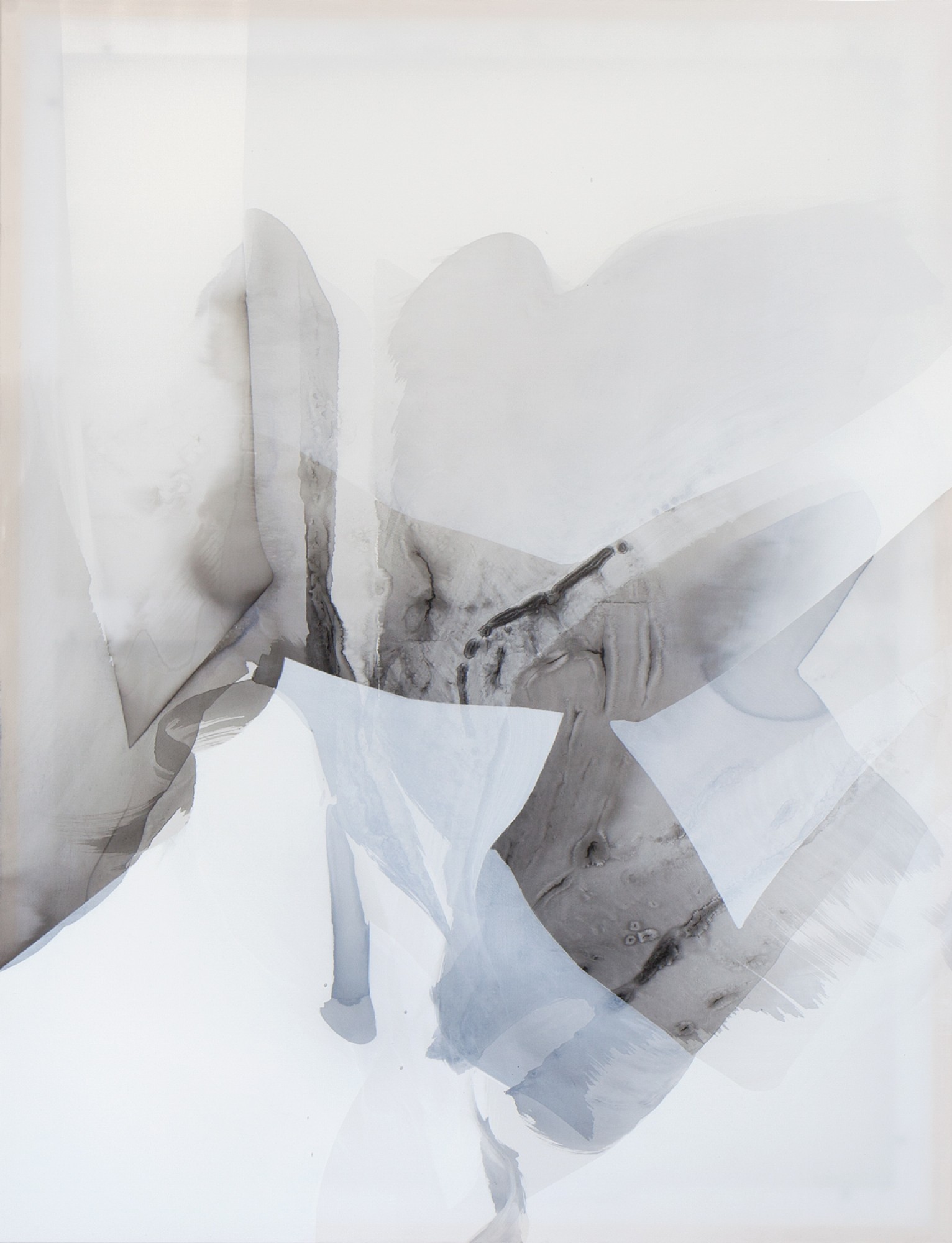 Natascha Schmitten - Aurula II, 2020, ink, acryl on nylon, 130 x 100 cm